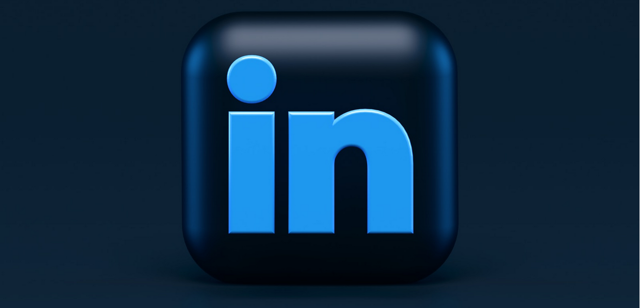 LinkedIn logo en bleu